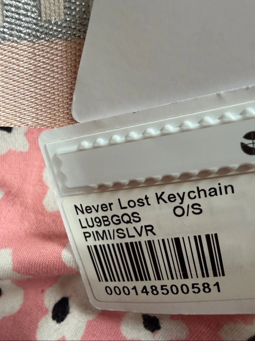 Lululemon Athletica Never lost Keychain . NEW with tags